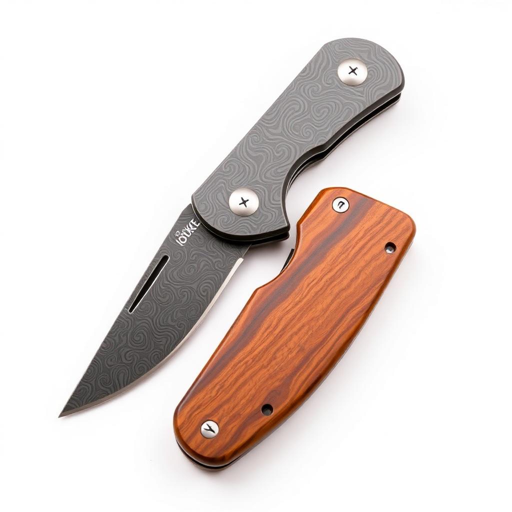 Boker — 2019 Folding Junior Scout, Damascus, Grenadill Wood — 1132019DAM