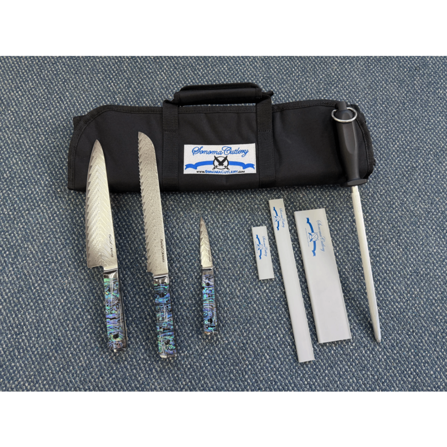 NorCal Knives — Abalone Handle Culinary Kit, Chef Set