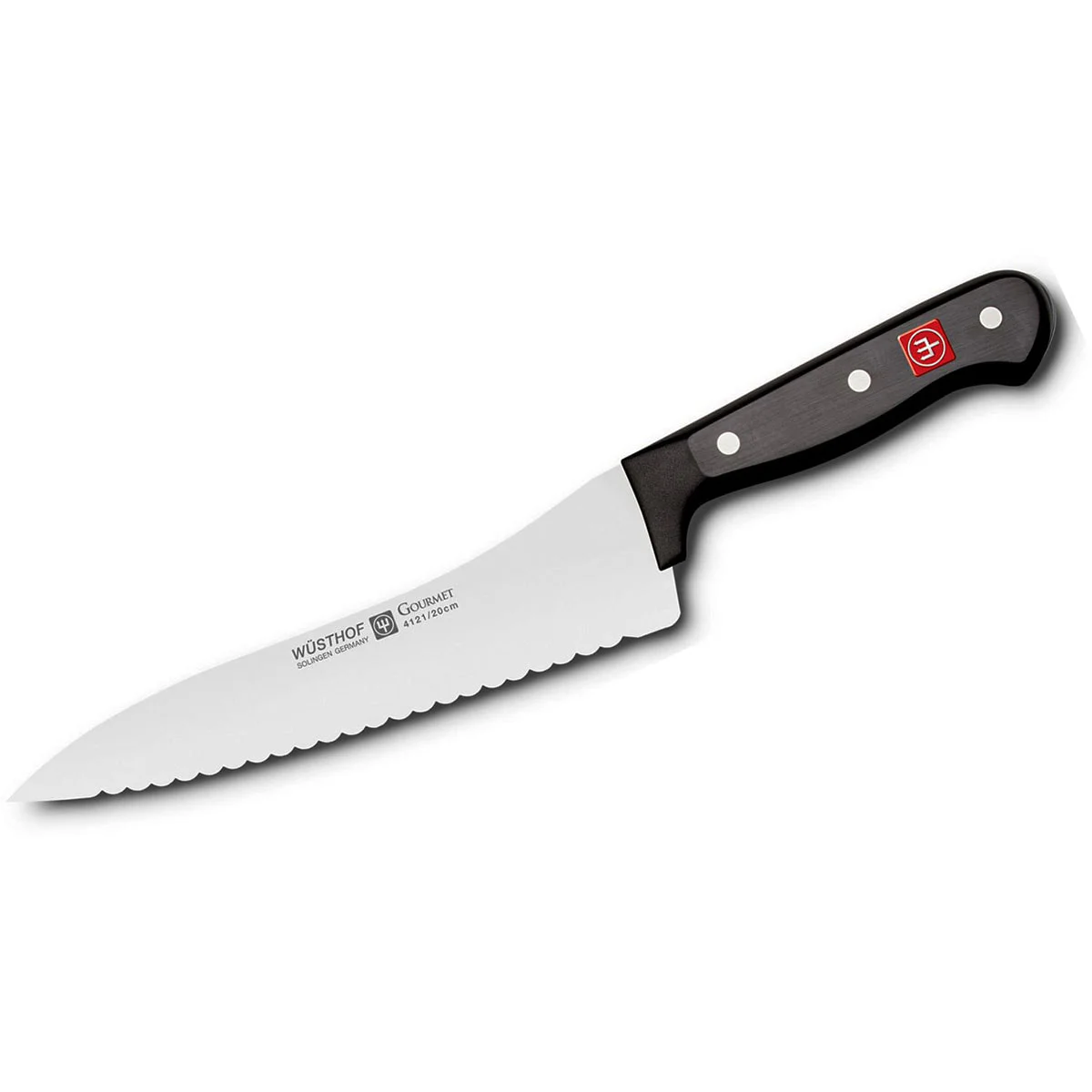 Wüsthof Trident — 8" Gourmet Offset Panini / Deli Knife — 4121/20